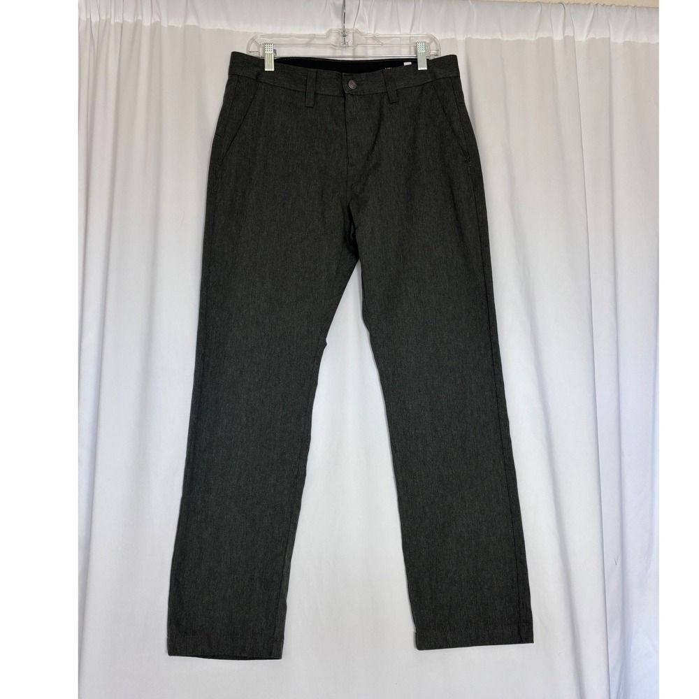 Volcom Mens Frickin Modern Fit Chino Pants Charcoal Heather Grey A11313S1 32